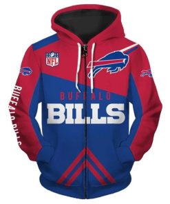 Buffalo Bills Zip Up Hoodies Cheap 3D Sweatshirt V50
