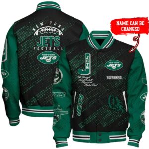 Customize Your Name With New York Jets Button Down Baseball Jacket Version 4