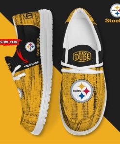 Pittsburgh Steelers Personalized Hey Dude Shoes For Men And Women