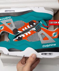 Miami Dolphins Air Jordan 4 Sneaker V46