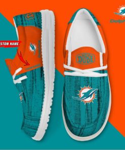 Miami Dolphins Personalized Hey Dude Shoes For Men And Women
