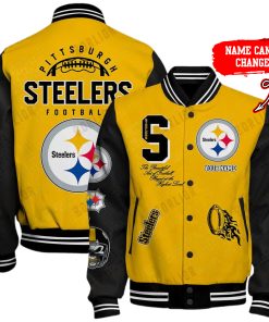 Customize Your Name With Pittsburgh Steelers Button Down Baseball Jacket Version 4