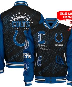 Customize Your Name With Indianapolis Colts Button Down Baseball Jacket Version 4