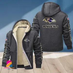 Baltimore Ravens Multicolor Thickened Zipper Hoodies ANZTZH003