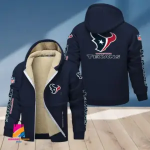 Houston Texans Multicolor Thickened Zipper Hoodies ANZTZH013
