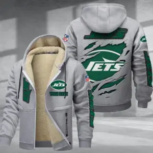 New York Jets DMTZ0378 Thickened Zipper Hoodies