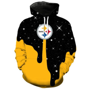 Pittsburgh Steelers 3D Hoodie Black and Yellow V40