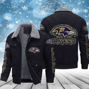 Baltimore Ravens Thickened Corduroy Jacket