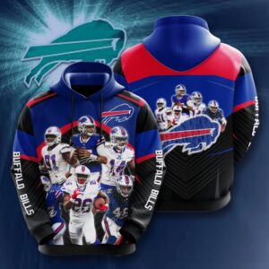Buffalo Bills Custom Hoodie 3D Team Legends V10