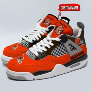 Cleveland Browns Air Jordan 4 Sneaker V46