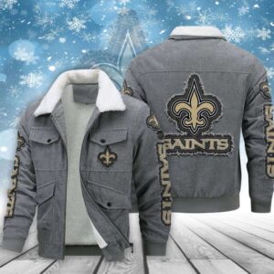 New Orleans Saints Thickened Corduroy Jacket