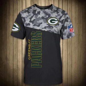 Green Bay Packers Military T Shirt 3D Short Sleeve V08