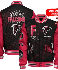 Customize Your Name With Atlanta Falcons Button Down Baseball Jacket Version 4