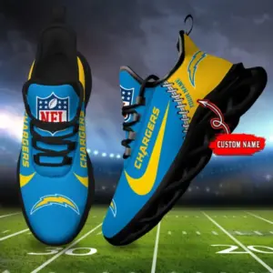 Los Angeles Chargers Shoes Custom Max Soul Shoes V16