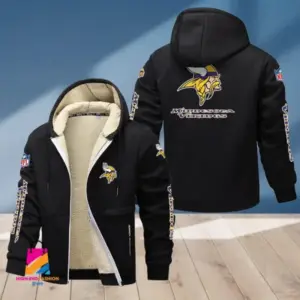 Minnesota Vikings Multicolor Thickened Zipper Hoodies ANZTZH021