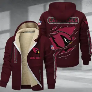 Arizona Cardinals DMTZ0354 Thickened Zipper Hoodies