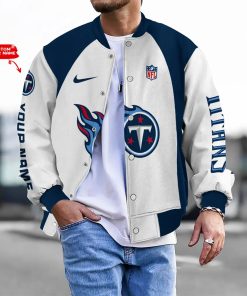 Customize Your Name With Tennessee Titans Button Down Baseball Varsity Bomber Jacket