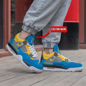 Los Angeles Chargers Air Jordan 4 Sneaker V46