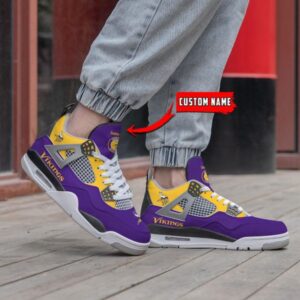 Minnesota Vikings Air Jordan 4 Sneaker V46