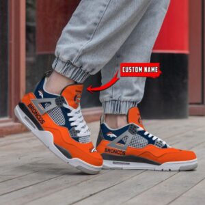 Denver Broncos Air Jordan 4 Sneaker V46