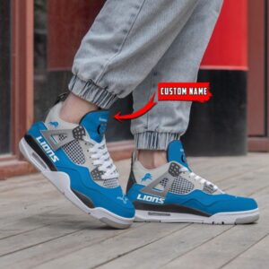 Detroit Lions Air Jordan 4 Sneaker V46