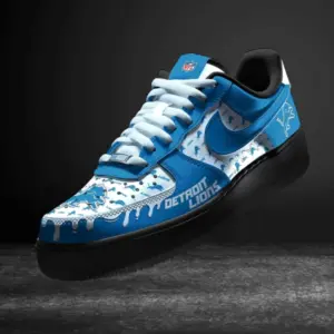 Detroit Lions Shoes AF1 Perfect Gift For Fans V11