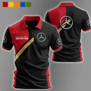Mercedes-AMG Racing Polo Shirt - Red/Black
