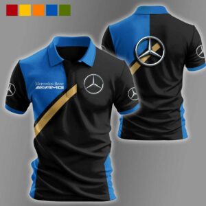 Mercedes-AMG Racing Polo Shirt - Blue/Black