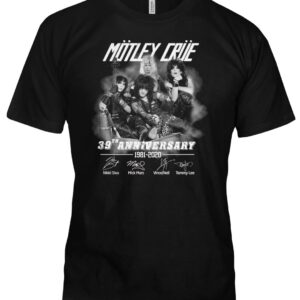 Mötley Crüe 39th Anniversary Band Photo Short Sleeve T-Shirt