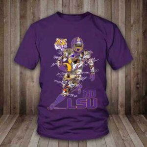 LSU Tigers Player Silhouette Signature T-Shirt