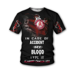 Alabama Crimson Tide "Blood Type" Graphic T-Shirt