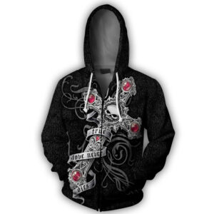 Dark Aesthetic Full Zip Up Hoodie