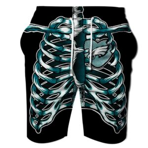 Philadelphia Eagles Skeleton Rib Cage Shorts