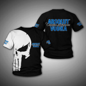 Absolut Vodka Punisher Skull Graphic T-Shirt – Streetwear Edition