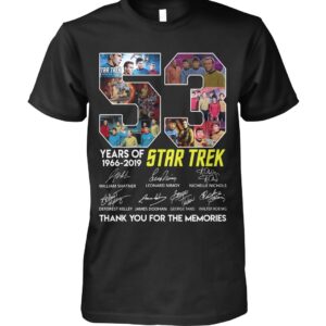 Star Trek 53th Anniversary Printed T-Shirt