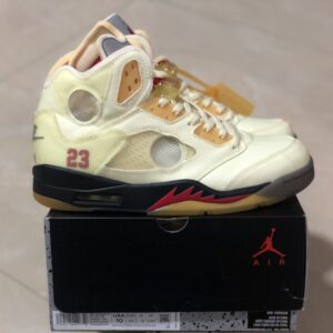 Off-White × Air Jordan 5 Retro SP "Sail"
