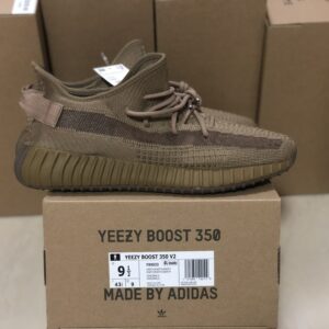 Yeezy Boost 350 V2 Earth Brown Knit Unisex Casual Running Sneakers