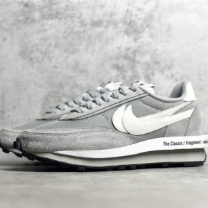 Nike LD Waffle Sacai x Fragment Design Gray Vintage Running Shoes