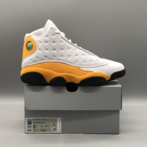 Air Jordan 13 Retro White Orange High Top Basketball Sneakers