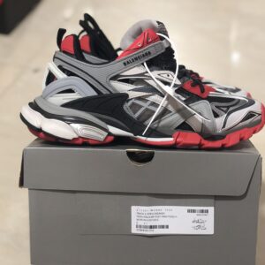 Balenciaga Track 2 Sneakers in White, Grey and Red