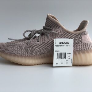 Yeezy Boost 350 V2 Pink Synth Non-Reflective Knit Sneakers, Breathable Cushion Running Shoes for Men & Women Casual Daily Footwear