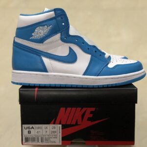Air Jordan 1 High White University Blue Retro Basketball Sneakers