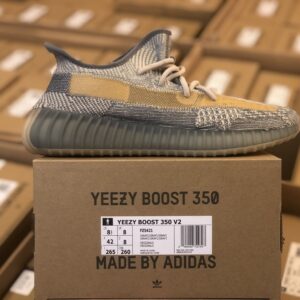 Adidas Yeezy 350 V2 Sulfur Gradient Yellow-Gray Couple Sports Trainers