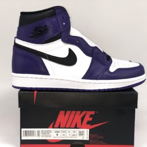 AJ1 Court Purple High Cut Sports Sneakers Men Women Classic Trainer Shoes