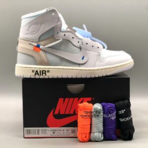 Virgil Abloh x AJ1 High OG White AA3834-100