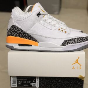 Air Jordan 3 Retro "Laser Orange" White/Orange/Grey