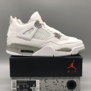 Air Jordan 4 Retro "White Oreo" Basketball Sneakers