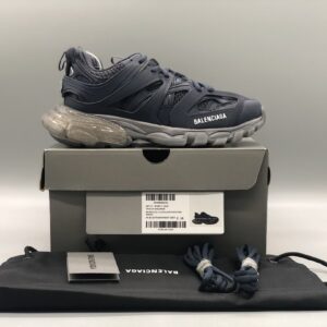 Balenciaga Track Dark Navy Hollow Out Chunky Dad Sneakers