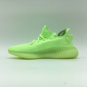 Yeezy 350 V2 Fluorescent Green Unisex Breathable Knit Casual Sports Sneakers
