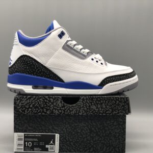 Air Jordan 3 Retro "Racer Blue" Casual Basketball Sneakers